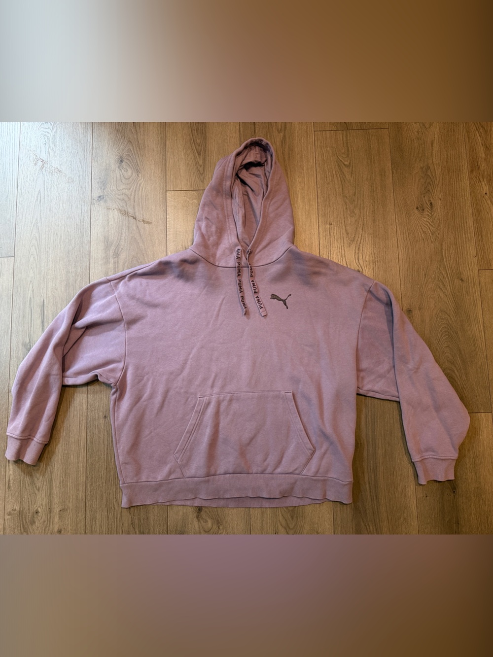 Puma Mauve Logo Pullover Hoodie